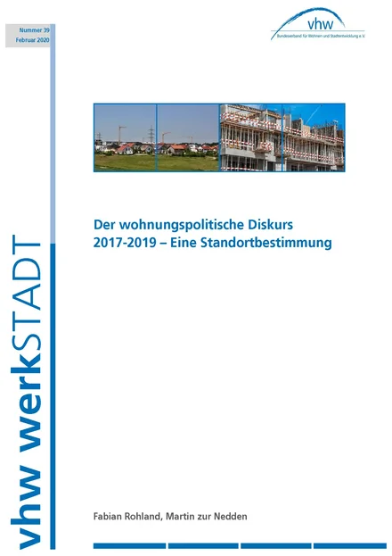 Cover werkSTADT Nummer 39