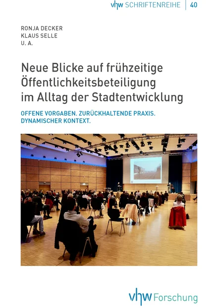 Cover vhw Schriftenreihe Nummer 40