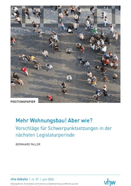 Cover vhw-Debatte Nummer 1