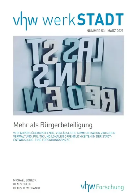 Cover werkSTADT Nummer 53