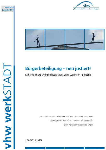 Cover werkSTADT Nummer 16