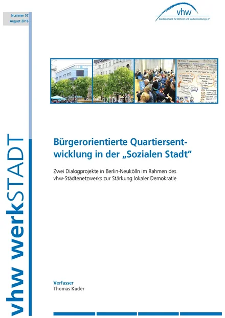 Cover werkSTADT Nummer 7